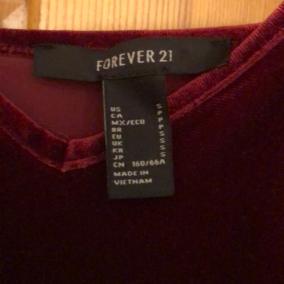 Burgundy Velvet Jumpsuit - Picture 4 of 4